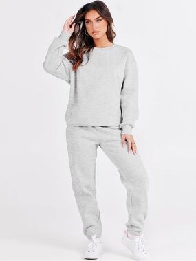 Light Gray Sweatpant Set